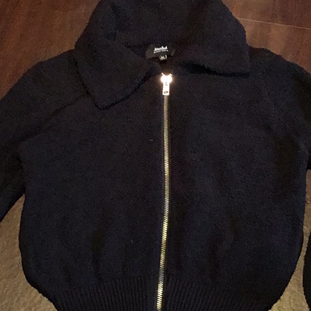 Sweater jacket black - soft